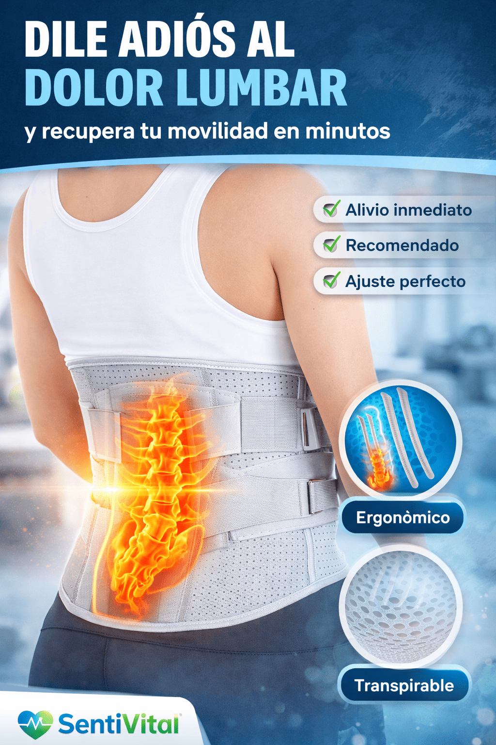 Dile adiós al dolor lumbar y recupera tu movilidad en minutos